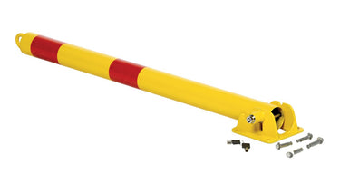 Steel Fold Down Bollard 5-1/8 In. x 5-1/2 In. x 35-1/2 In. Yellow